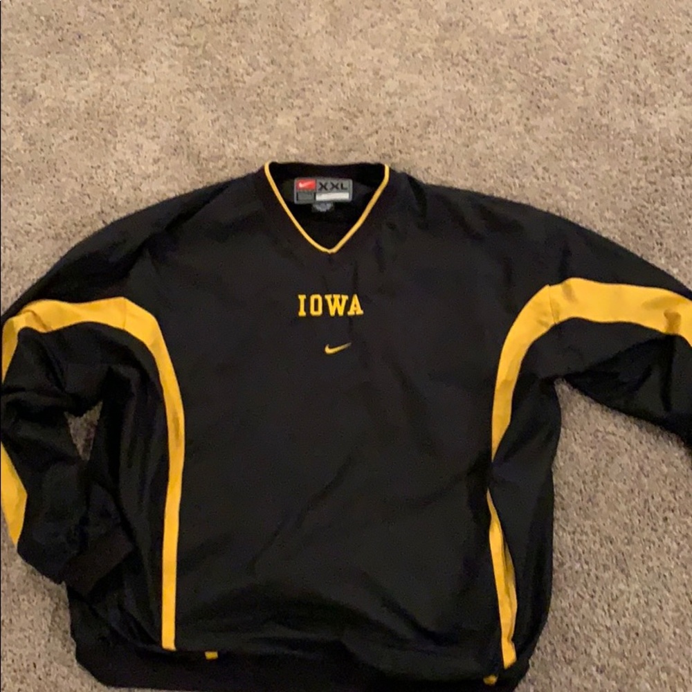 Vintage Nike Iowa pullover windbreaker jacket XXL